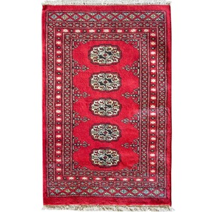 0 5 X 1: Hand-knotted Wool Small Rug 62cm x 94cm