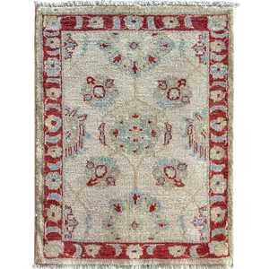0 5 X 1: Hand-knotted Wool Small Rug 66cm x 84cm