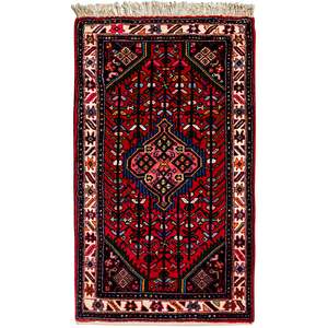 0 5 X 1 5 Meter Rugs Runners: Fine Hand-knotted Wool Abadeh Persian Rug 74cm x 128cm