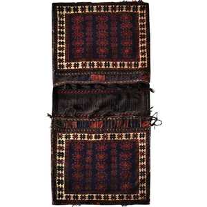 0 5 X 1 5 Meter Rugs Runners: Fine Wool Handmade Vintage Saddle Bag 59cm x 131cm