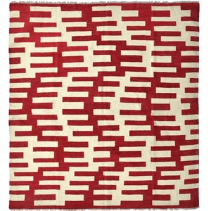 2 0 X 2 0 Meter Rugs: Modern Hand-woven 100% Wool Chobi Kilim Rug 188cm x 178cm