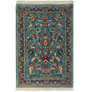 Super Fine Hand-knotted Veramin Persian Rug 103cm x 147cm