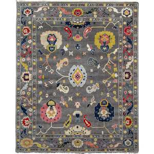 Hand-knotted Wool Oushak Rug 279cm x 361cm