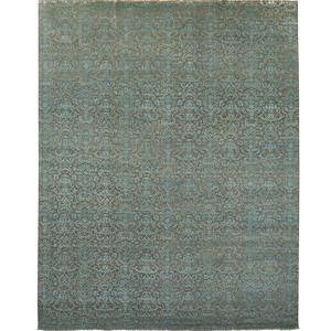 3 0 X 3 5: Fine Hand-knotted NZ Wool & Silk Contemporary Large Rug 276cm x 371cm