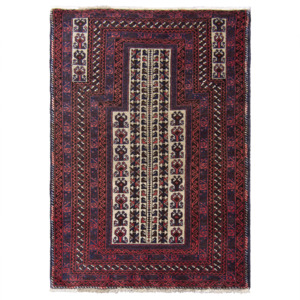 Hand-knotted Baluchi Wool Rug 88cm x 137cm