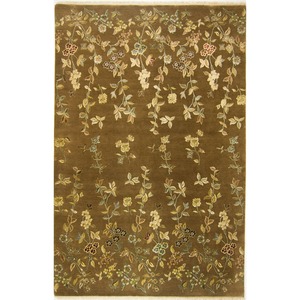 Fine Hand-knotted Wool & Silk Modern Rug 186 cm x 281 cm