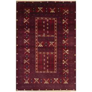 Hutchloo Rugs: Super Fine Hand-knotted Afghan Hatchloo Rug 158cm x 244cm