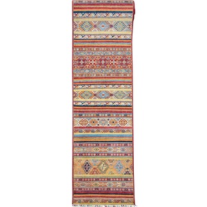 Products: Fine Hand-knotted Wool Tribal Runner 82cm x 992cm