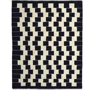 New: Modern Hand-woven 100% Wool Chobi Kilim Rug 201cm x 241cm