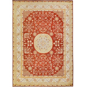 Ersari Collection: Fine Hand-knotted Wool Rug 274cm x 355cm
