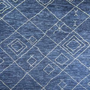 Handmade Wool Modern Blue Rug 308cm x 429cm