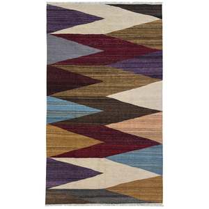 Kelim Rugs: Hand-woven Wool Kilim Rug 188cm x 267cm
