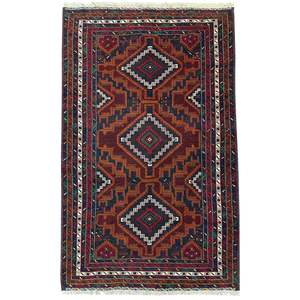 Tribal Persian Rugs: Fine Hand-knotted Baluchi Wool Persian Rug 128cm x 190cm