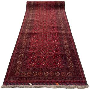 Fine Hand-knotted Turkmen Wool Runner 105cm x 380cm
