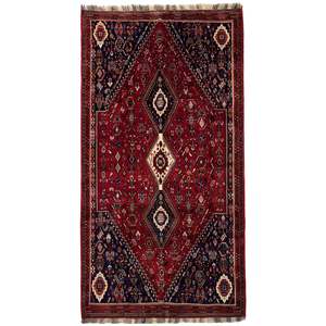 Gabbeh: Fine Hand-knotted Wool Shiraz Persian Rug 204cm x 390cm