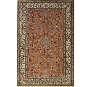 Authentic Persian Nain 3LAA Rug – Hand-Knotted Wool & Silk Signed Habibian