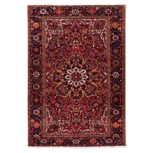 Fine Hand-Knotted Wool Heriz Rug – Large Persian Rug 245cm x 340cm