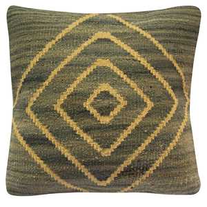 Wool Rugs: Handmade Kilim Cushion 50cm x 50cm