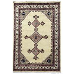 Wool Rugs: Fine Handmade Wool Cream Rug  170cm x 250cm