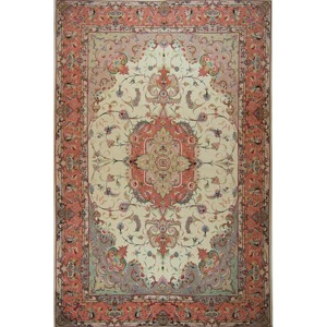 Tabriz: Super Fine Hand-knotted Persian Wool and Silk Tabriz Rug ( SIGNED )204 cm x 313 cm