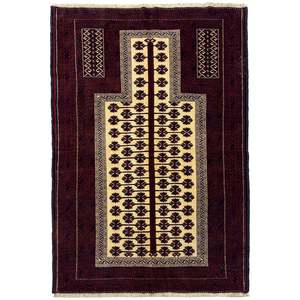 Fine Hand-knotted Baluchi Persian Rug 93cm x 140cm