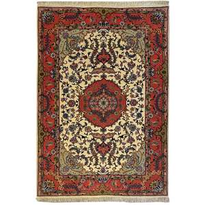 Fine Hand-knotted Tabriz Persian Small Rug 100cm x 150cm