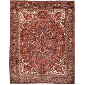 Fine Hand-knotted 100% Wool Vintage Persian Heriz Large Rug 310cm x 385cm