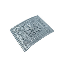Highland Dress: Detailed Thistle Kilt Buckle