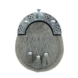 Dress Sporran - Chrome Cross Chain