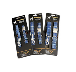 Scottish Gifts: Harris Tweed Dog Collar & Lead Set