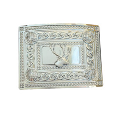 Highland Dress: Stag Head Belt Buckle