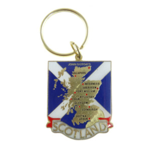 Promotions: Scotland Map Keyring