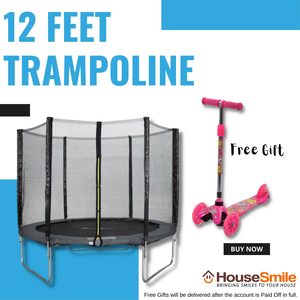 12 Feet Trampoline – HouseSmile