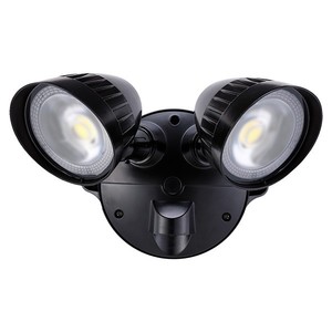Products: LED Spotlight 2 x 20W (Black) Security Lighting