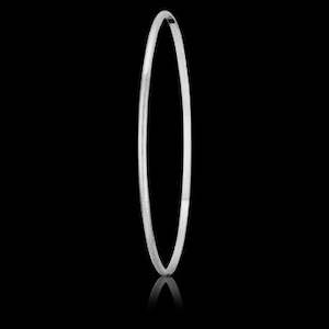 Wrist: Sterling Silver 3mm Round Bangle