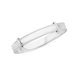 Wrist: Sterling Silver Expandable Baby Bangle