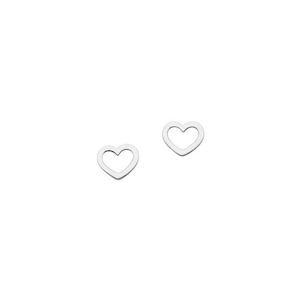 Earrings: Karen Walker Sterling Silver Mini Heart Studs