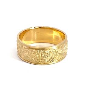 Rings: 18ct Yellow Gold Swirl Ring