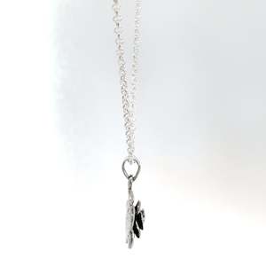 Necklace: Sterling Silver Rose Pendant and Chain