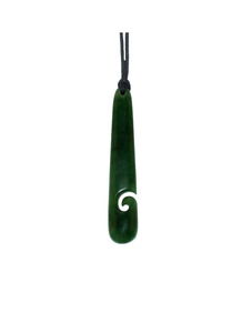 Greenstone Koru  Pendant 55mm