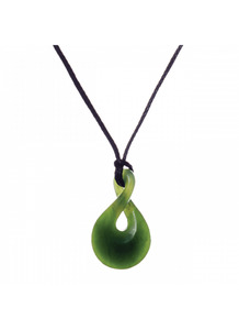 Greenstone Single Twist Pendant 21mm