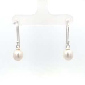 Sterling Silver Pearl Drop Earrings