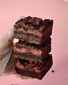 All Slices: Dark Choc Raspberry Cookie Pie