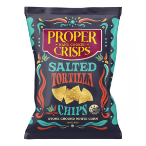 Snacks Chips: Proper Crisps Tortilla Salted Chips 150g