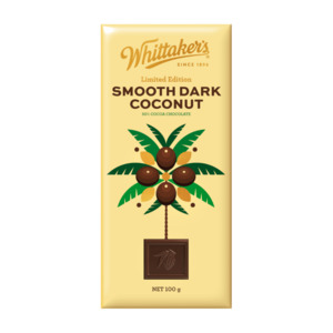 Whittakers Smooth Dark Coconut 50% Cocoa