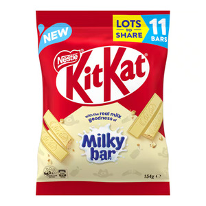 Confectionery: KIT KAT White MilkyBar Funpack 154g