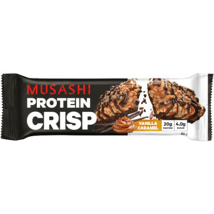 Nuts: Musashi Protein Crisp Bar Vanilla Caramel 60g