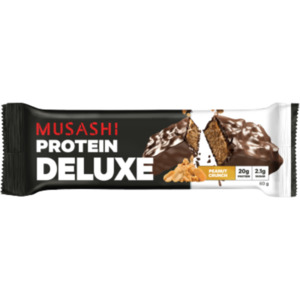 Nuts: Musashi  Deluxe Protein Bar Peanut Crunch Flavour 60g