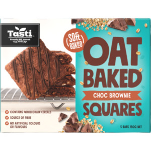 Tasti Choc Brownie Oat Baked Squares 5pk 150g