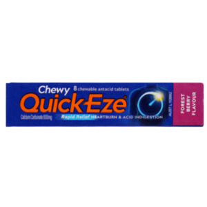 Health Beauty: Quick-Eze Forest Berry Chewable Antacid Tablets Stick Pack 8pk